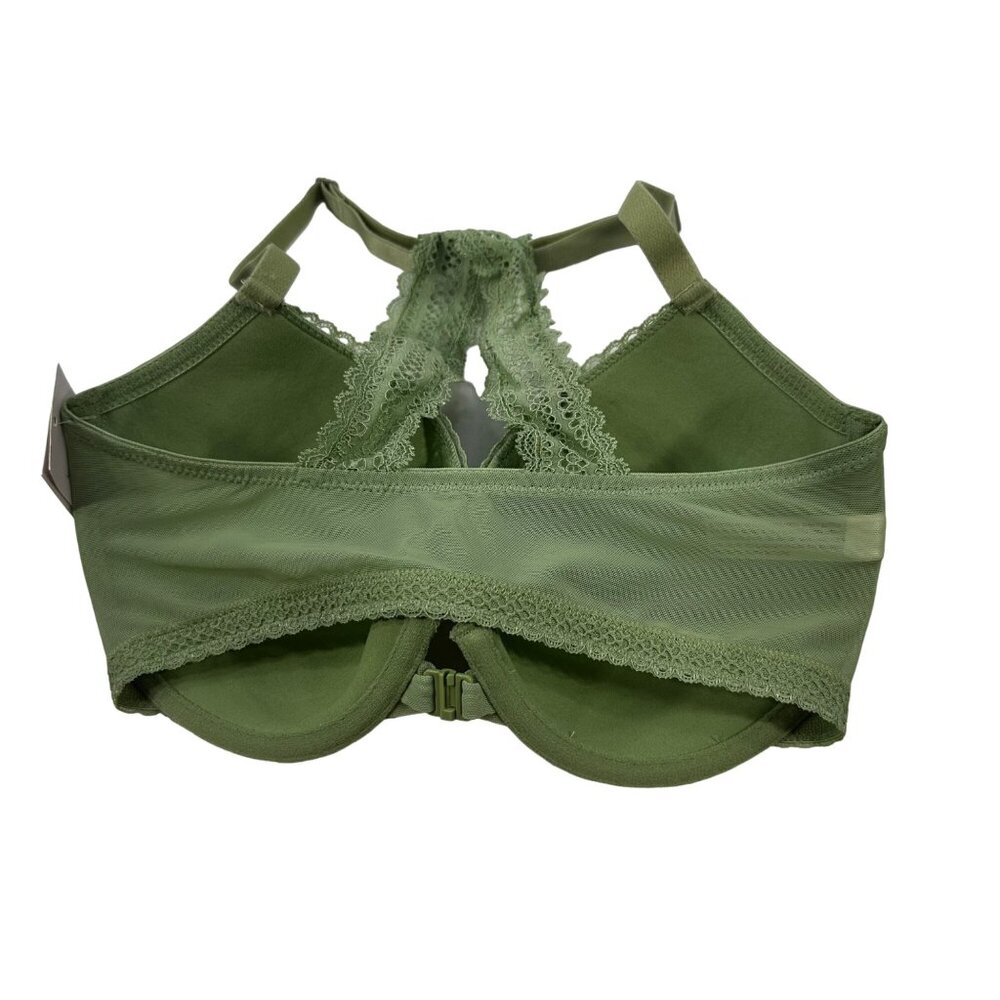 Auden Women's Size 32DD Bra The Ace Lightly Lined Racerback Kiwi Green New - Picture 2 of 14